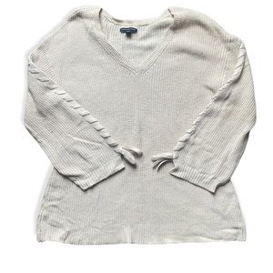 American Eagle sweater with tie details